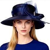 Wedding Bridal Church Party Derby Hats for Women Bow Formal Bowler Hat Wide Brim Fascinator Flat Top Fedora Hats