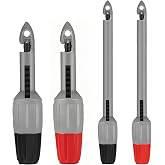 Wire Piercing Probe, Insulation Piercing Clip Tool for Fluke Klein Multimeter Voltage Voltmeter Electrical Testing(4 Pack, Gray)