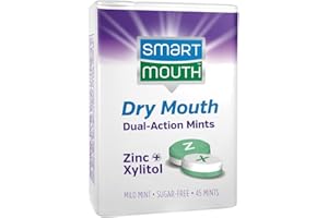 SmartMouth Dry Mouth Dual-Action Mints with Xylitol, 45 pieces