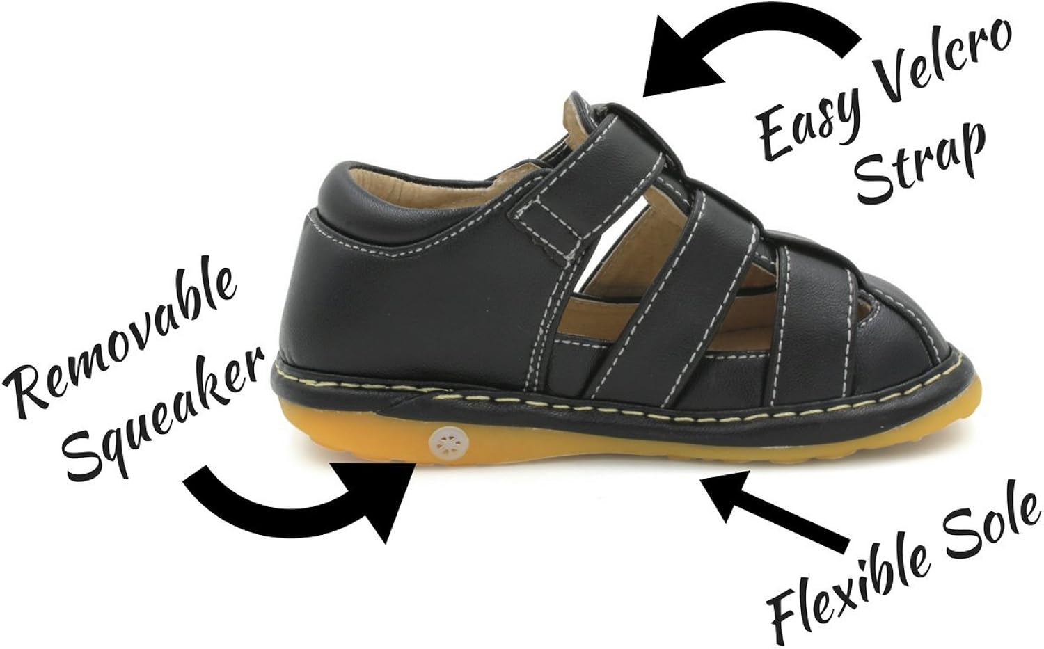 baby walking squeaky shoes