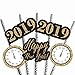 Big Dot of Happiness 2026 New Year's Eve Paper Straw Decor, Gold 2026 New Years Eve Party Supplies, Striped Decorative NYE Straws, 2026 Straw Decorations, Set of 24
