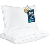 Utopia Bedding Down Alternative Bed Pillows for Sleeping Queen Size (White), Set of 2, Soft & Fluffy Pillow with Cooling, Hot
