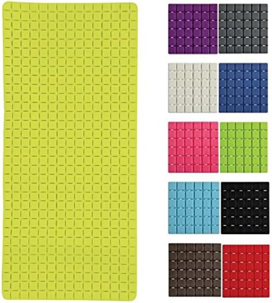 Bath mat "Quadro Premium" 36x76cm green