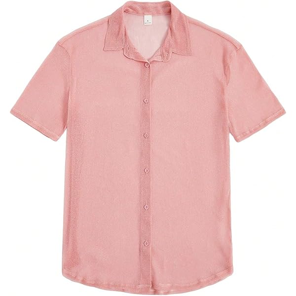 Amazon.com: Covona Men's Short Sleeve Solid Pink Color Dress Shirt Size Small : Clothing, Shoes & Jewelry Amazon.com: Covona Men's Short Sleeve Solid Pink Color Dress Shirt Size Small : Clothing, Shoes & Jewelry