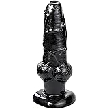 FST Realistic Animal Huge Dildo with Strong Suction Cup Animal Penis 8 Inch Dog Dildo Anal Vaginal Stimulation for Men Women(