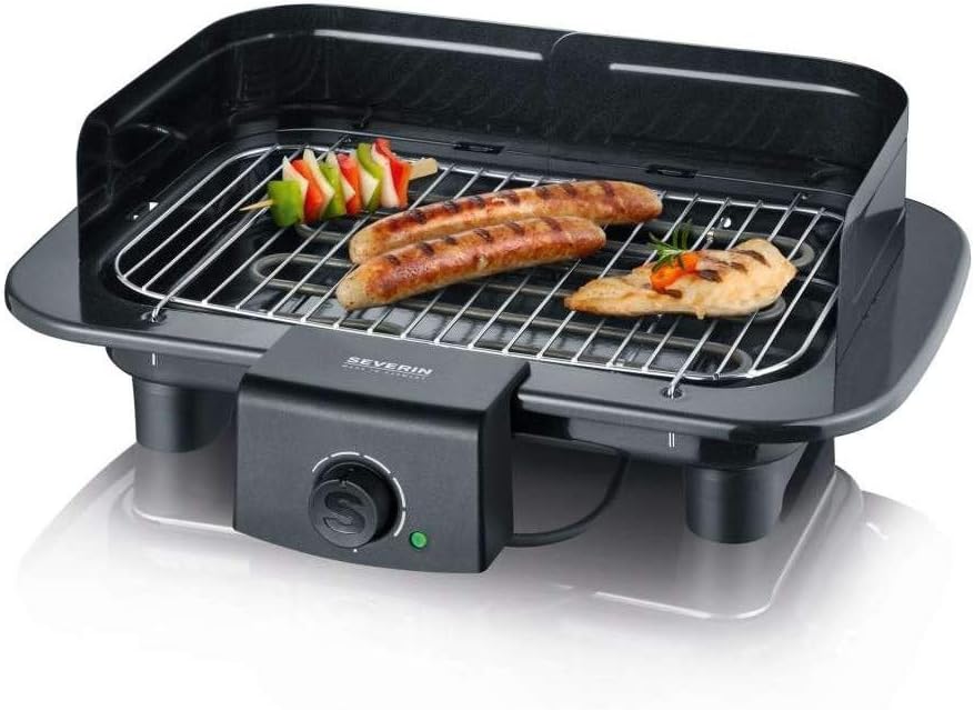 Severin Barbecue Grill with 2300 W of Power PG 9710, steel, Black