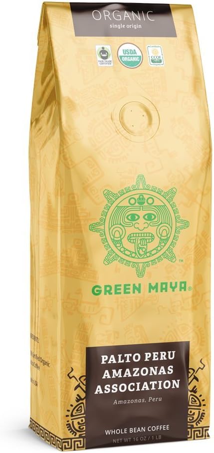 GREEN MAYA Palto Peru Amazonas Association 100% Certified Organic Peruvian Specialty Coffee Beans Single Origin