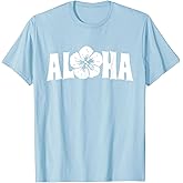 Aloha Hawaii Trip Summer Vacation Girls Women Beach Flower T-Shirt