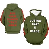 Custom Hoodies Personalized Hoodies Custom Photo Sweatshirt Design Your Own Customizable Hoodies For Men Women Front Back