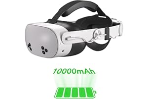 HATALKIN Compatible with Quest 3s Head Strap with 10000mAh Battery Fast Charge, Rechargeable Adjustable Headstrap to Extend Playtime and Comfort for VR Headset Compatible with Meta Quest 3/Quest 3s Accessories