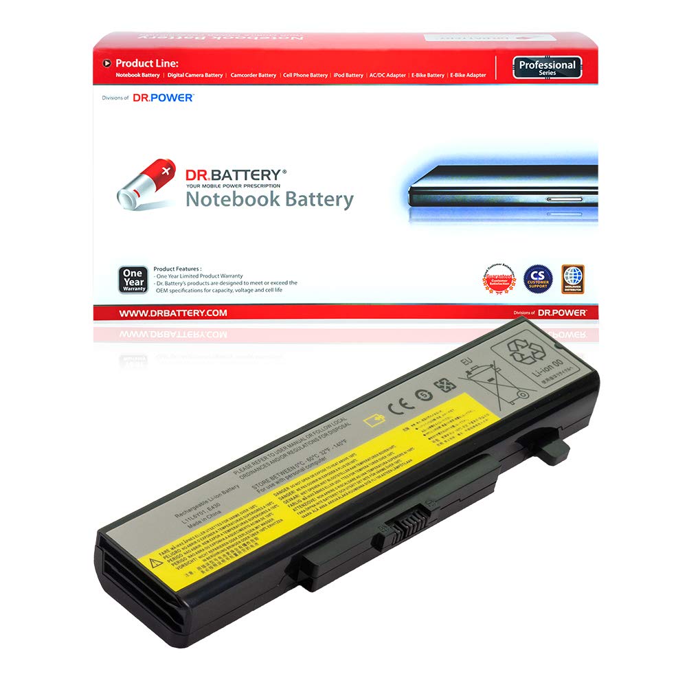DR. BATTERY L11S6Y01 L11L6Y01 Laptop Battery Compatible with IdeaPad Y480 Y580 G480 G580 Z380 Z480 Z580 Z585 0A36311 45N1043 45N1045 45N1055 L11M6Y01 L11S6F01 L11L6F01 L11P6R01 [11.1V / 49Wh]