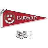 Harvard Crimson Pennant Flag and Wall Tack Mount Pads