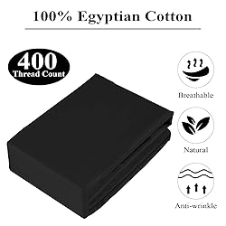 100% Egyptian Cotton 1 Fitted Sheet Only, 400