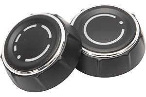 WANZUWBIP Radio Volume Control Knob Switch for 2011-2017 Cayenne Macan Panamera Dash Audio Button Cover 97064292901 97064293001 Left & Right