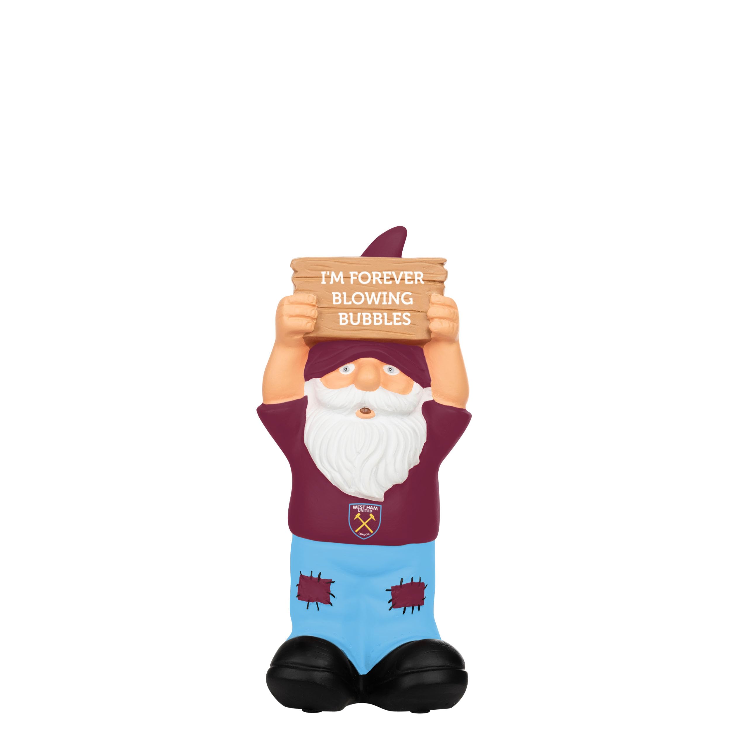 FOCO Officially Licensed West Ham United FC Slogan Sign Gnome