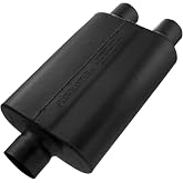 Flowmaster 40 Series Chambered Muffler &ndash; 3.00" Center In / 2.50" Dual Out | Original 40 Series, aggressive sound, 16-gauge aluminized steel, for muscle cars, street rods, trucks, and SUVs (430402)