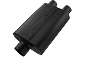 Flowmaster 40 Series Original Chambered Muffler – 3.00” Center In / 2.50” Dual Out – Aggressive Sound – 16-Gauge Aluminized Steel – For Muscle Cars, Street Rods, Trucks, SUVs & Strip Builds (430402)