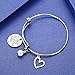 CJ&M Graduation Gift，Personalized Teacher Bangle Bracelet for Teacher, Gift from Student, Teacher Gift, Personalized Teacher Jewelry，Thank You Gifts for Teachers