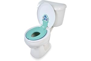 Bright Starts Disney Baby Stitch Flip & Sit Potty Training Seat, Attaches to Toilet Securely, Space Saving Design Fits Most T