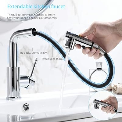 Buy Crea Sink Faucet Kitchen Faucets With Pull Out Sprayer Bar Bathroom Sink Faucets Single Hole 3 Hole Mini Prep Faucet With Magnetic Docking Laundry Farmhouse Utility Faucet Chrome Online In Kenya