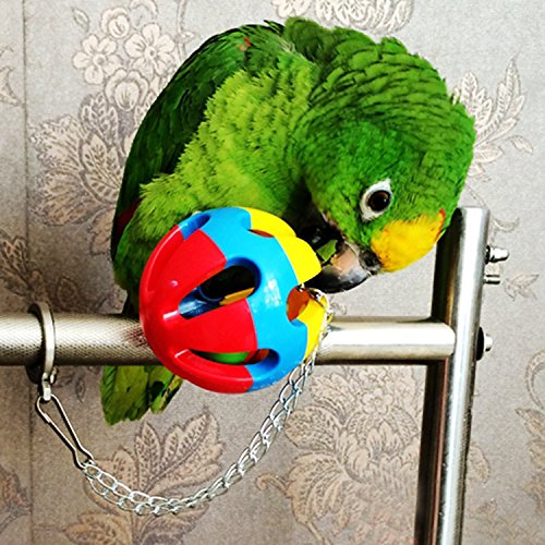 BWOGUE Bird Swing Toys with Bells Pet Parrot Cage Hammock Hanging Toy