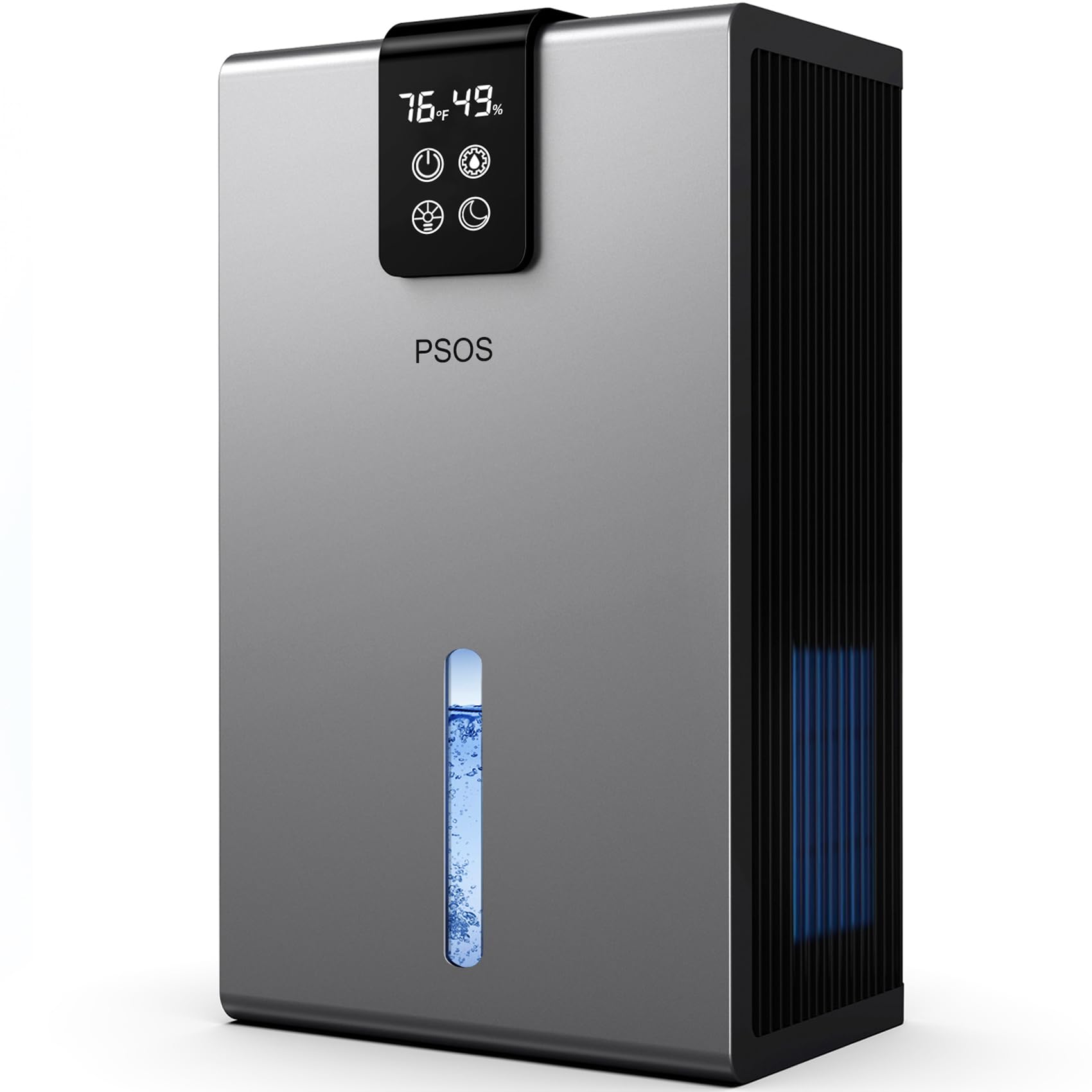 Photo 1 of Dehumidifier, Dehumidifiers for Home,98 OZ Water Tank, (1000 sq.ft) Quiet Dehumidifier for Basement Bathroom Bedroom with Humidity Display, Auto Shut Off, Relaxing 7 Color Ambient Light(Gray)