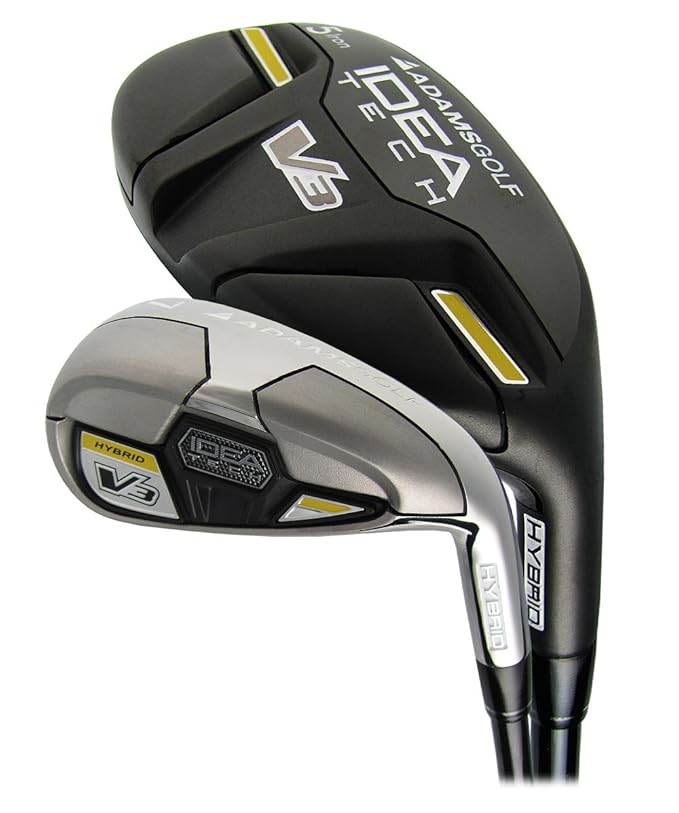 New Adams Golf Idea Tech V3 Hybrid Irons 4/5/6 Hybrids 7PW/GW Regular Flex Graphite/Steel