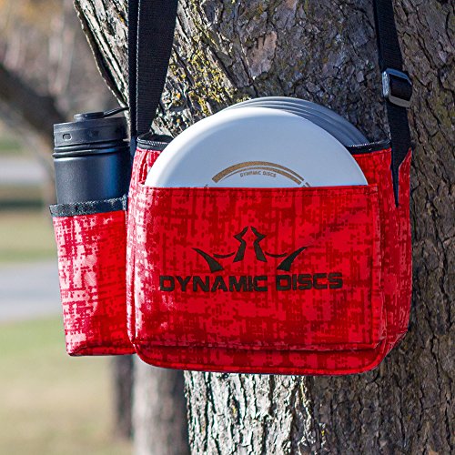 Dynamic Discs Cadet Disc Golf Bag - Fits Up To 10 Discs and 2 Putters - Lightweight, with Adjustable Shoulder Strap, Mesh Pocket, and Drink Holder