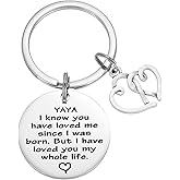 Kivosliviz Yaya Keychain Gifts for Women Birthday Jewelry Grandma Gifts for Yaya Keychain