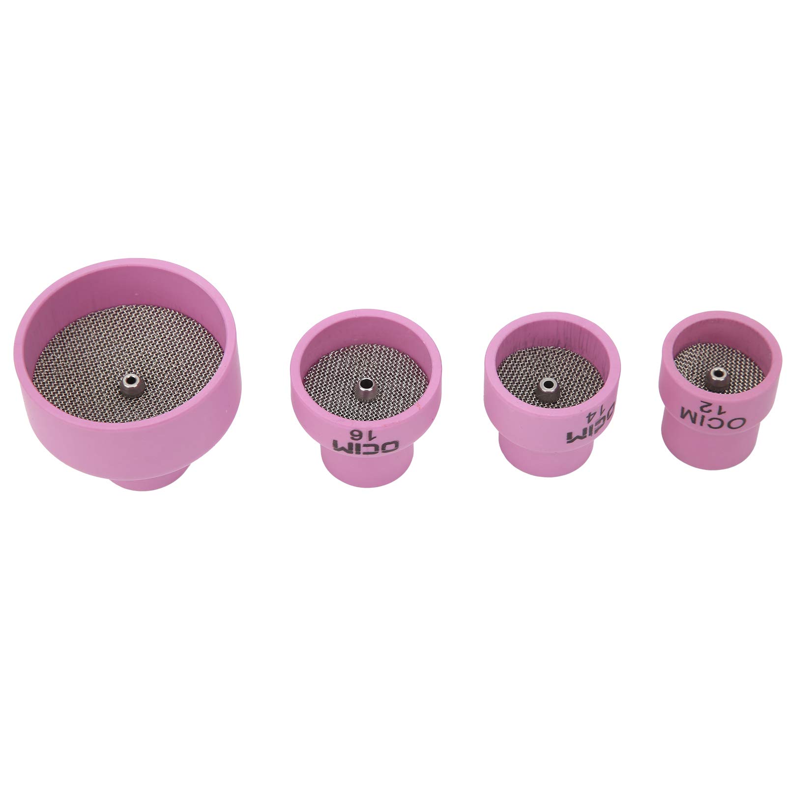 Alumina Torch Gas Lens Kit, Long Service Life Ceramic Welding Cup Set, for Welding Equipment Industrial Supplies WP‑17/18/26 TIG Welding Torch