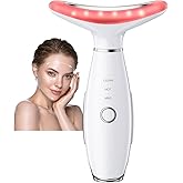 Neck Face Massager, Portable Facial Massager, 3 Modes Face Sculpting Tool, Face Massager Tool for Skin Care, (White)