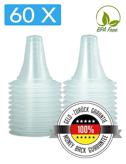 60 Ersatzschutzkappen für alle Braun Thermoscan Ohrthermometer (inkl Braun Thermoscan 7) | Ohr Fieberthermometer | Ohrentherm