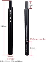 PLATT Bike Seat Post 25.4/27.2/28.6/30.8/31.6mm 350mm Aluminum Black view 3