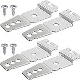 4 Pcs 8269145 Dishwasher Mounting Bracket with Screws,Universal Dishwasher Clips Compatible with Whirlpool Kenmore KitchenAid Maytag Dishwasher,Dishwasher Clips Replaces 8269145 WP8269145VP