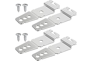 ZNBSIXP 4 Pcs 8269145 Dishwasher Mounting Bracket with Screws,Universal Dishwasher Clips Compatible with Whirlpool Kenmore KitchenAid Maytag Dishwasher,Dishwasher Clips Replaces 8269145 WP8269145VP