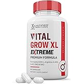 Justified Laboratories Vital Grow XL Extreme Pills 1600MG Premium Formula Proprietary Blend for Men's Health 60 Capsules