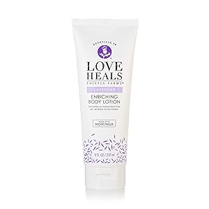 Thistle Farms | Love Heals Lavender Enriching Body Lotion with Coconut Oil, Moringa, Essential Oils | Natural & Calming Body Lotion for Sensitive Skin Created by Women Survivors | 8 oz.