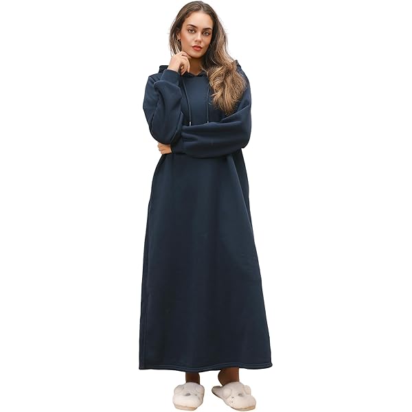ReachMe Womens Fleece Dresses Oversized Sweatshirt Maxi Dress Thickening  Lounge Plush Turtleneck Pullover Nightgowns(0 Baby Pink,S) at Amazon  Women's Clothing store