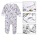 HONGLIN Baby Boys and Girls Printed Pajamas Long Sleeve Infant Baby Cotton Cartoon Footies Sleepwear 3-24 Months