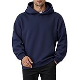 GENUWII Mens Hoodies Pullover Comfort Colors Sweatshirt Fall Winter Workout Gym Outdoor Fashion Hoodie