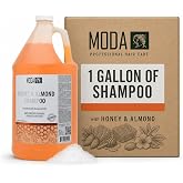 MODA Hotel &amp; Salon Bulk Shampoo, Deep Moisturizing, 128 oz | Honey almond shampoo for hotel, Airbnb, salon, gym, spa and family refills; vegan, cruelty free and paraben free.