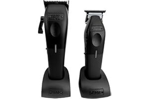TPOB Play Barber Hair Clipper and Trimmer for Men 7500 RPM with Rubber Grips (Blackout 2 Set)