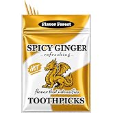 Spicy Ginger Flavored Cinnamon Toothpicks - 100ct