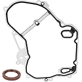 Timing Cover Gasket Kit - Compatible with 2.0L 2.4L Chevrolet Cobalt, Equinox, HHR, Malibu, GMC Terrain, Buick Regal, Verano - Replace TCS46079, 24435052