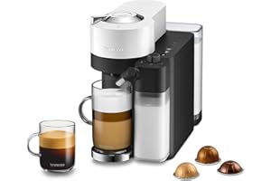 Nespresso Vertuo Lattissima Coffee & Espresso Maker by De'Longhi, Matte White and Glossy