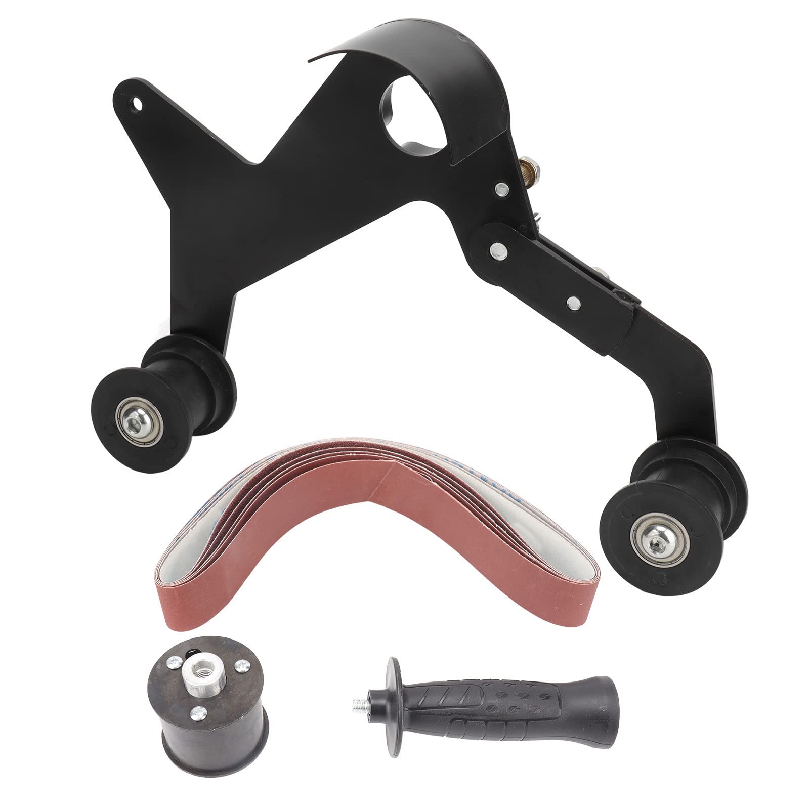 Photo 1 of Stainless Steel Pipe Polisher, DIY Mini Belt Sander Sanding Polishing Grinding Machine Tube Belt Sander (5/8in?11 American Thread)