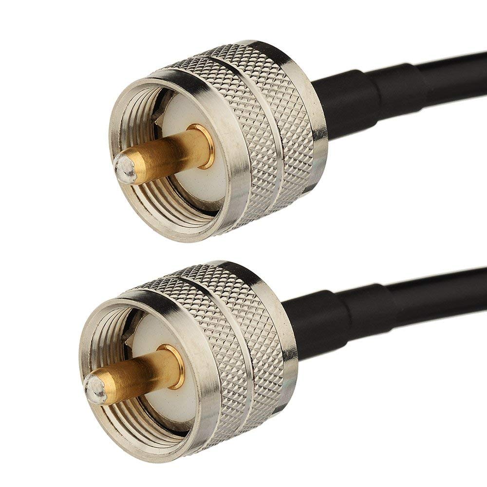 Superbat PL259 RG58 CB Patch Lead 1.5m 50ohm UHF Male to Male Ham Radio HF Coax Cable for HF VHF CB Radio, SWR Meter, Scanner, Antenna Analyzer, Dummy Load, Walkie Talkie — image 1