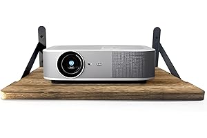 Projector Shelf for Wall, 40×28cm Wooden Wall Mount Shelf for Projector Router WiFi Modem
