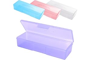 Beauticom Personal Box Storage Case for Professional Manicurist Nails Pedicure (Large Size) (4 Pieces Mix Color, Mix Color: Pink, Blue, Frosted, Purple)
