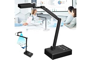 USB Document Camera, 4K 16Mp Document Overhead Camera, Adjustable Angle/Image Reversal/Resolution, Intelligent Recognition, C